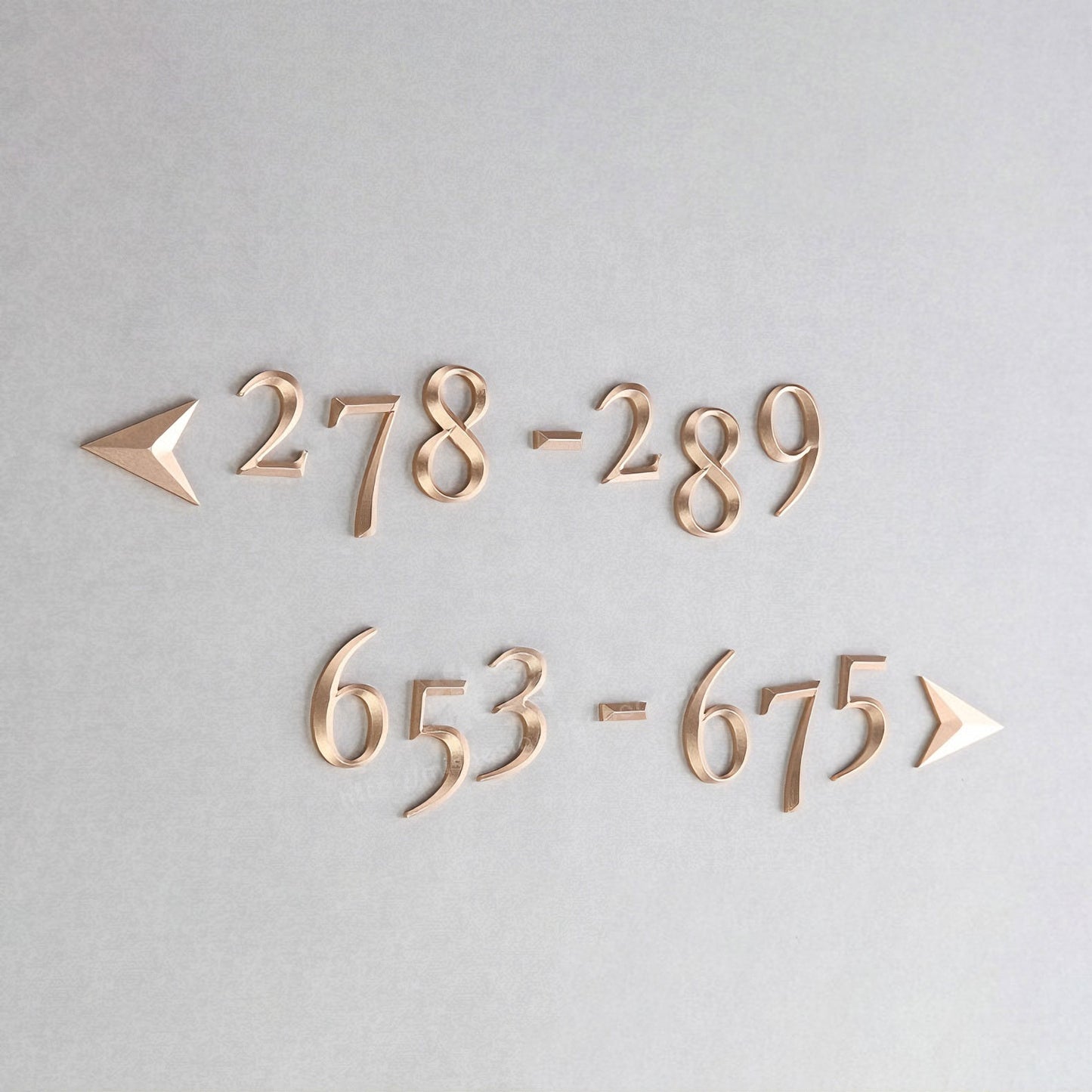 Designed Office Building Floor Backlit Numbers