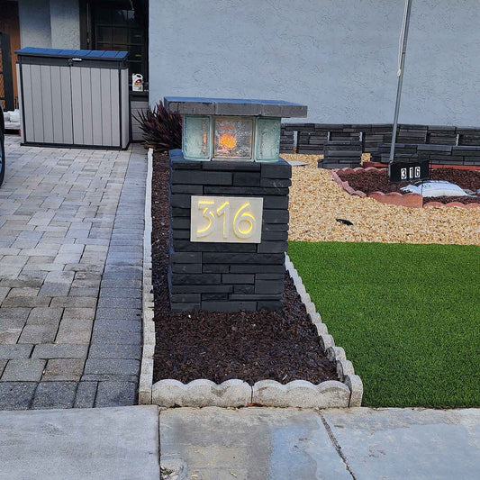 3D Backlit LED House Numbers