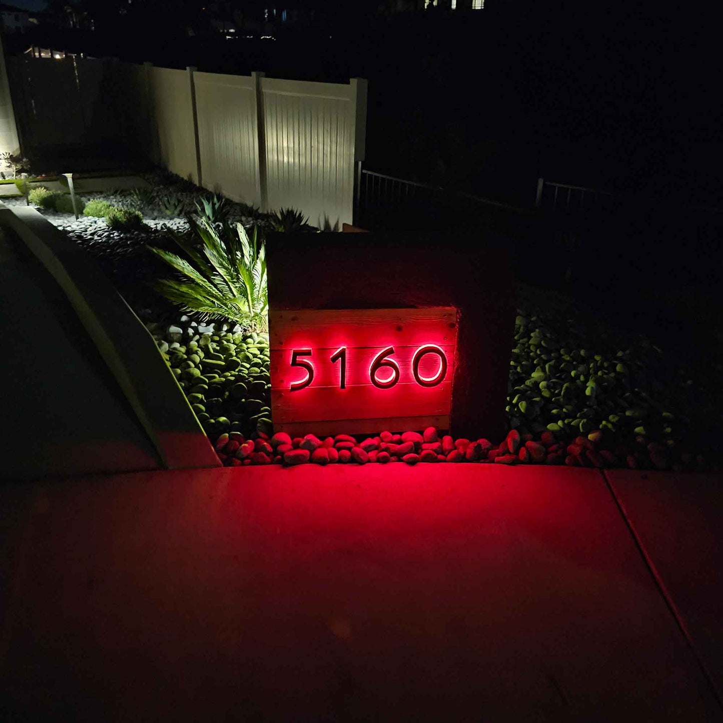 3D Backlit LED House Numbers