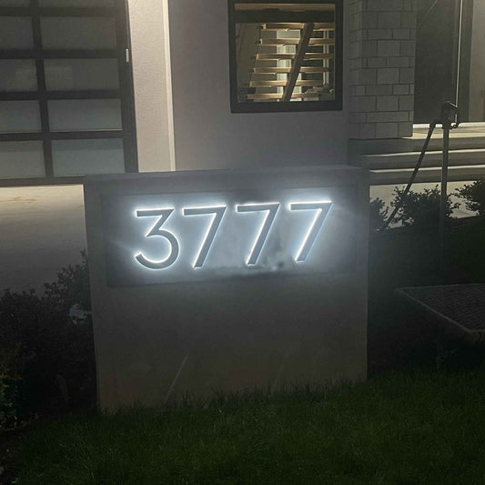 Waterproof Backlit LED House Numbers