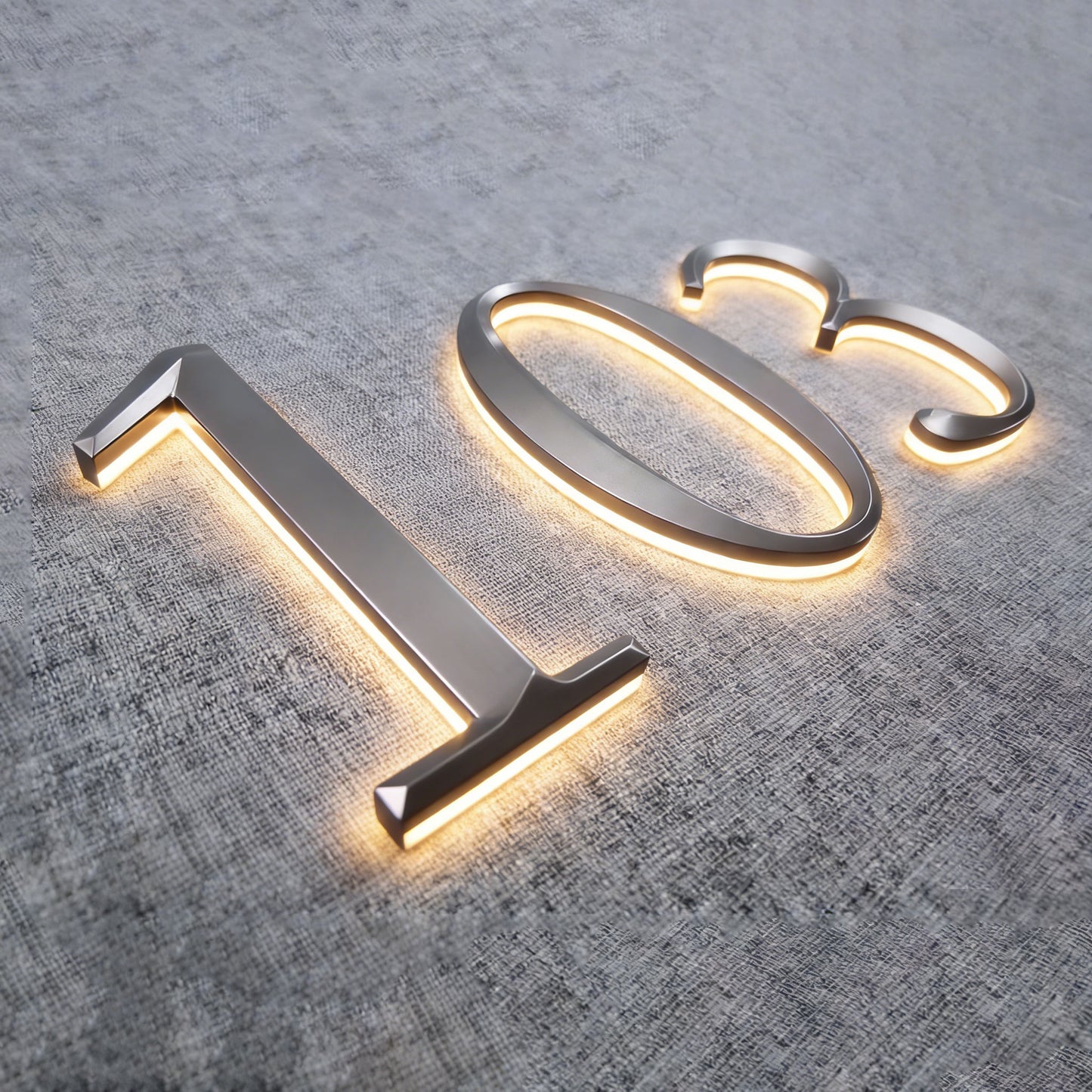 Home Design Decoration Backlit House Numbers