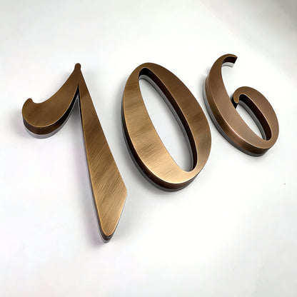 Vintage Illuminated Address Number Signs