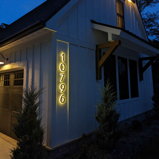 Bright Led Backlit Address Number Signage