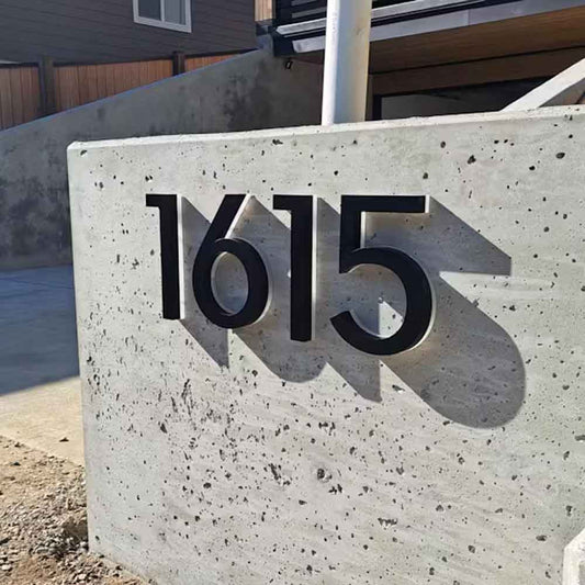 Outdoor Metal 3D Illuminated LED House Numbers