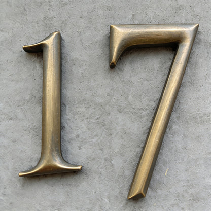 Vintage 3D Relief Sculpture Backlit Manor Villa Property Numbers