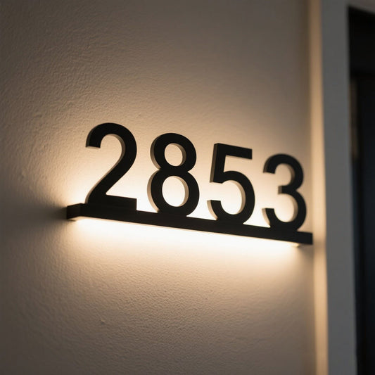 One-Unit Backlit House Numbers