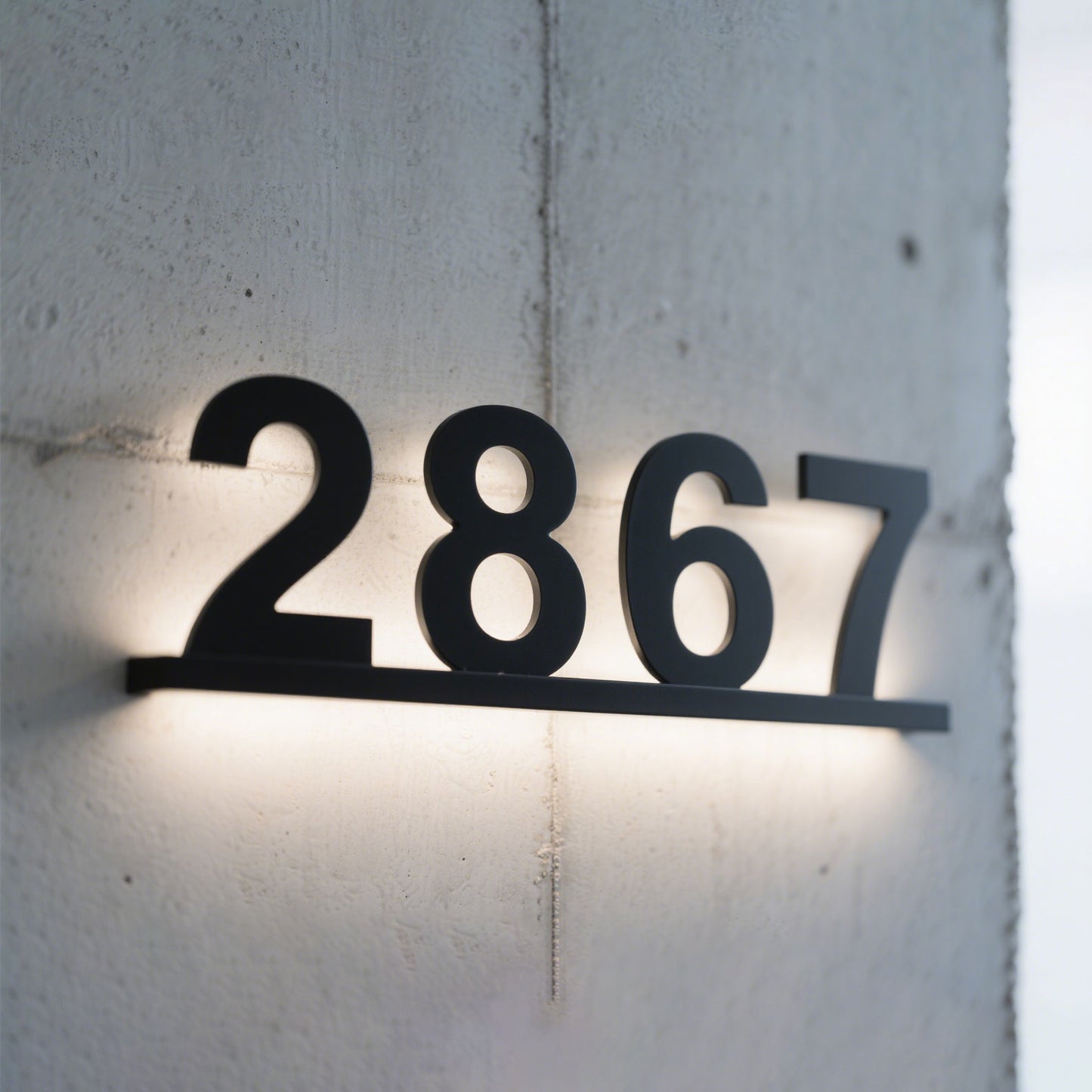One-Unit Backlit House Numbers