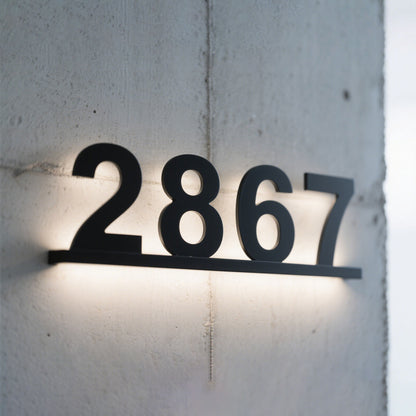 One-Unit Backlit House Numbers