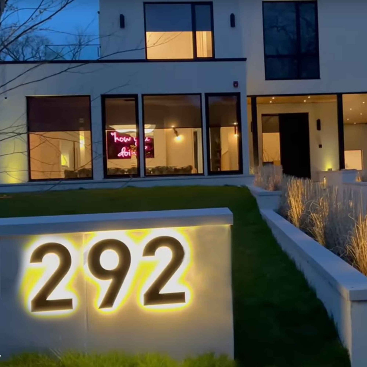 Waterproof Backlit LED House Numbers