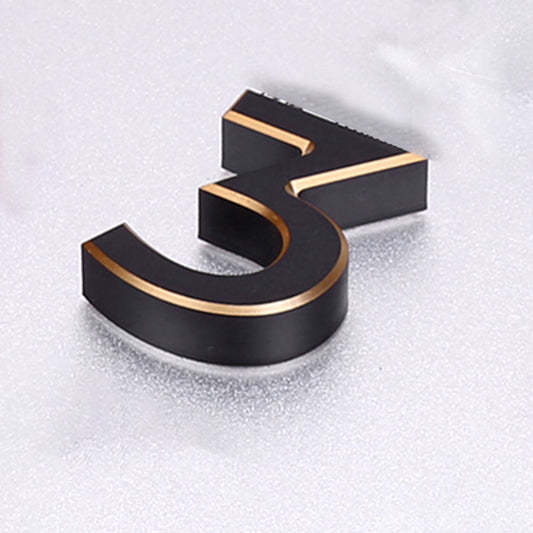 Black Gold Backlit House Numbers
