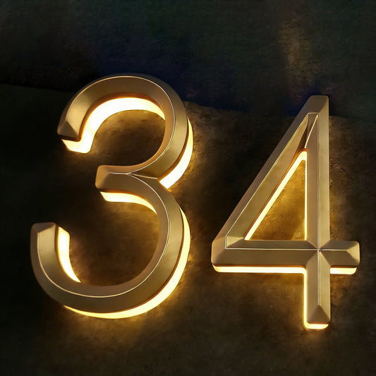 Home Design Decoration Backlit House Numbers