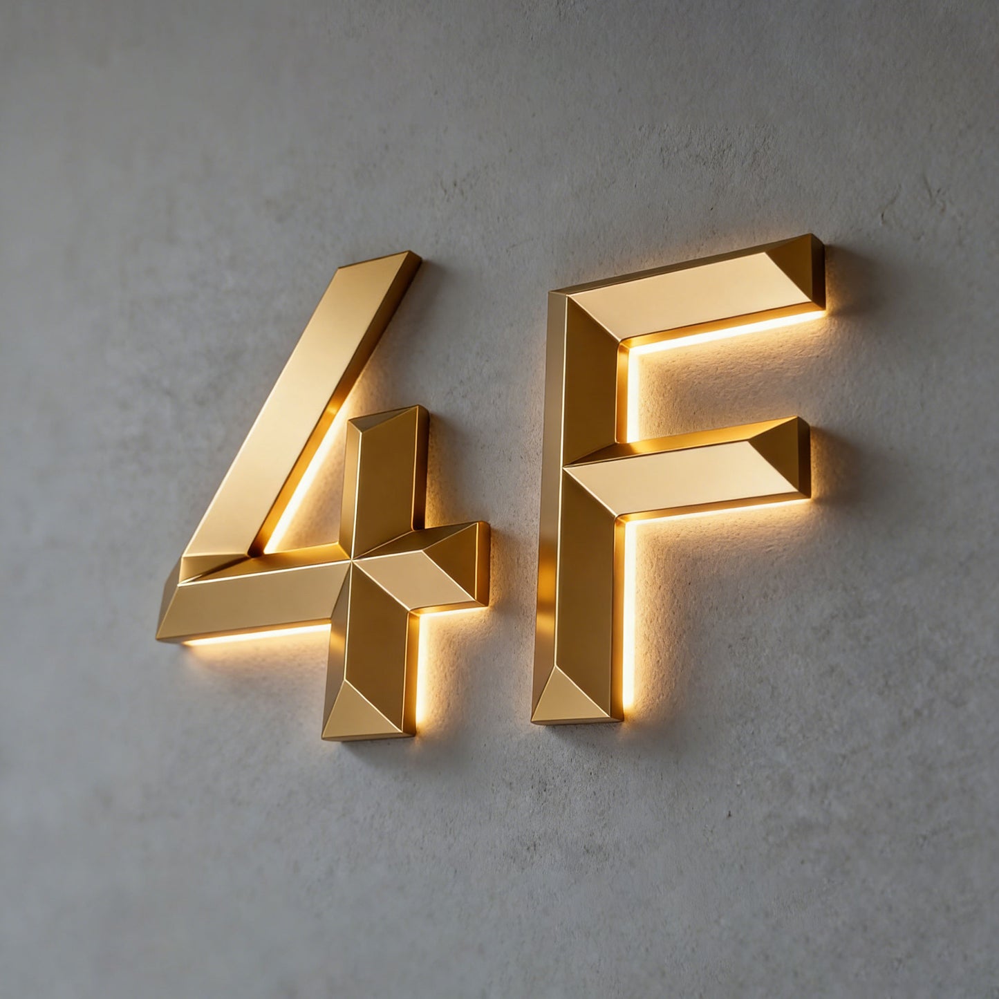 Illumianted Backlit 3D Relief Sculpture Floor Numbers