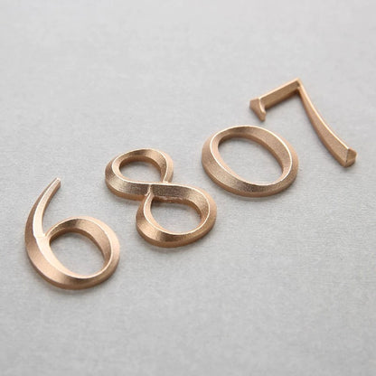 Morden Designed 3D Relief Sculpture Backlit Address Numbers