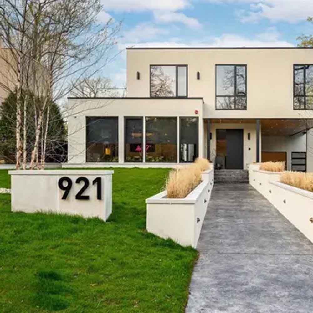 Outdoor Metal 3D Illuminated LED House Numbers