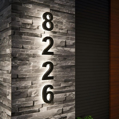 Outdoor Weather Proof Led House Numbers Address Sign