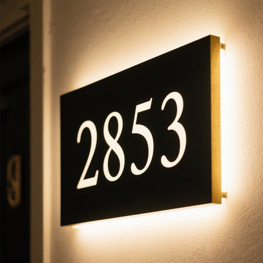 Illuminated Address Plaque Address Numbers